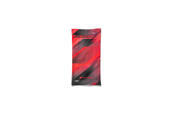 A practical all-rounder: the Audi Sport tube scarf can be worn in many different ways, as a neckerchief, scarf, headband or bandana.
Details:
Audi Sport seamless tube scarf
Elastic, breathable and quick-drying
Printed with all-over design in red and grey
Versatile, for sport and leisure
Branding: Audi Sport logo and co-branded with P.A.C.
Material: 100% polyester
Colour: Red/grey